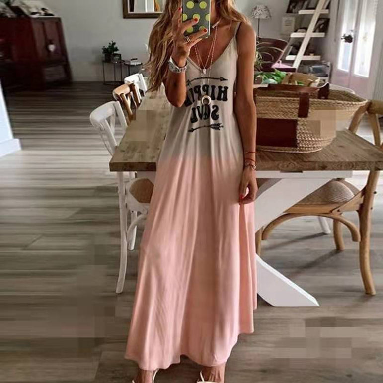 2020 Women Casual Loose Strap Dress