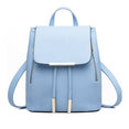 Backpack Women Pu Leather Female