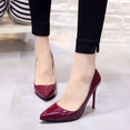 Pointed Toe Patent Leather Pumps