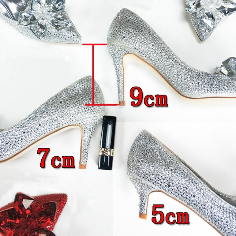 European Wedding Rhinestone Crystal Shoes