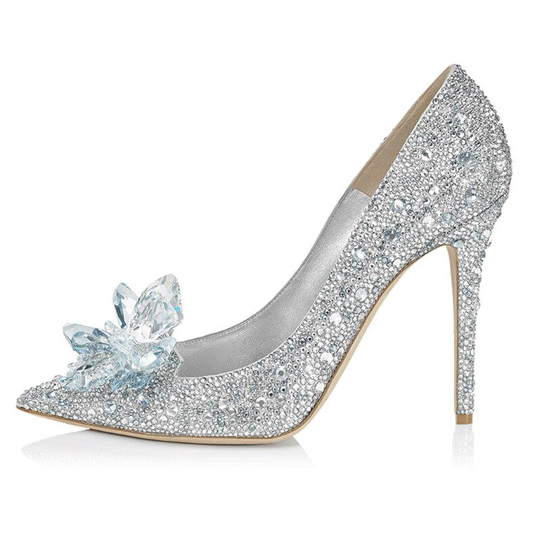 European Wedding Rhinestone Crystal Shoes