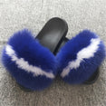 Hot Fur Slippers Women Fox Home Fluffy Sliders