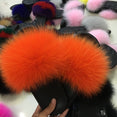 Hot Fur Slippers Women Fox Home Fluffy Sliders