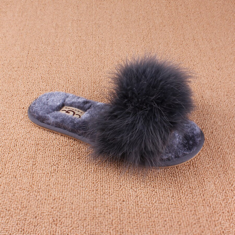 Spring Summer Autumn Winter Cotton Plush Slippers