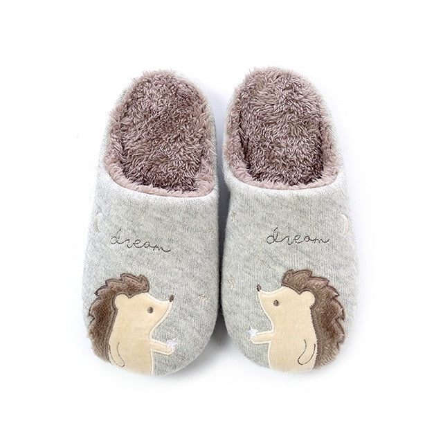 Indoor Warm Women Cute Animal Fox Unicorn Slippers