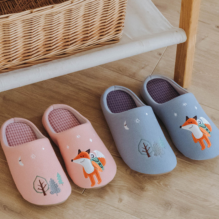 Indoor Warm Women Cute Animal Fox Unicorn Slippers