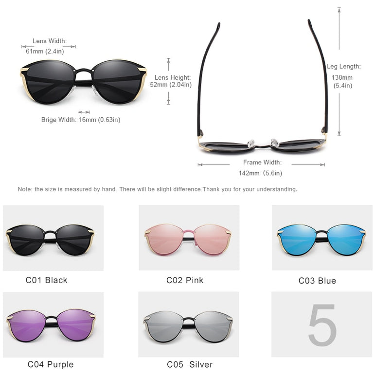 Cat Eye Women Polarized Sunglasses