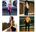 One Piece Sport Clothing Backless Sport Suit