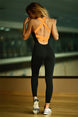 One Piece Sport Clothing Backless Sport Suit