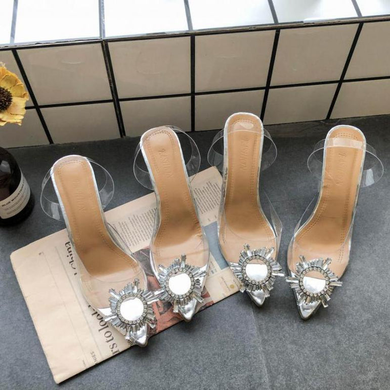 Luxury Women Pumps Transparent High Heels