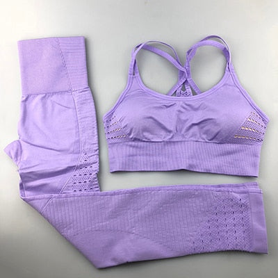 Sports Suits Seamless Yoga Set Women Fitness