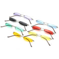 Clear Lens Small Narrow Sunglasses