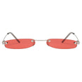 Clear Lens Small Narrow Sunglasses