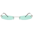 Clear Lens Small Narrow Sunglasses