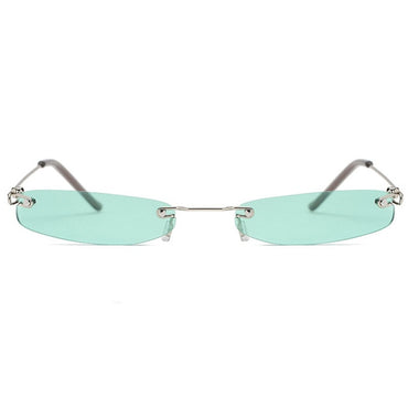 Clear Lens Small Narrow Sunglasses