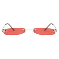 Clear Lens Small Narrow Sunglasses