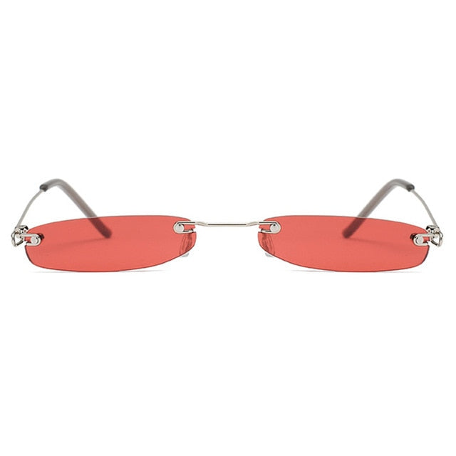 Clear Lens Small Narrow Sunglasses