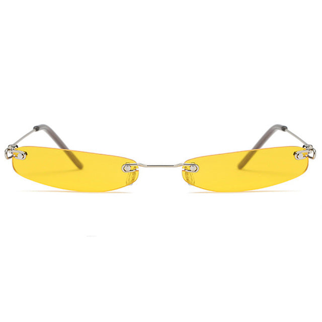 Clear Lens Small Narrow Sunglasses