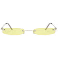 Clear Lens Small Narrow Sunglasses