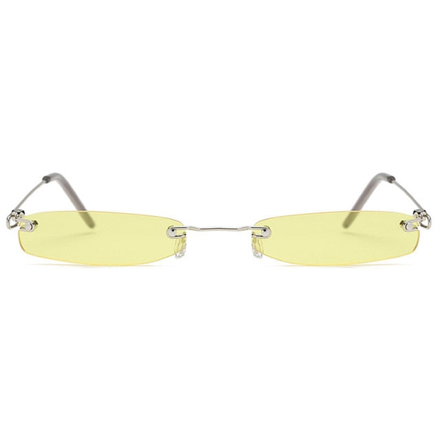 Clear Lens Small Narrow Sunglasses