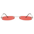 Clear Lens Small Narrow Sunglasses