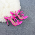 Super High Thin Heels Ankle Cross Strap Sandals