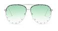 Ladies Metal Rivet Pilot Sunglasses