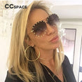 Ladies Metal Rivet Pilot Sunglasses