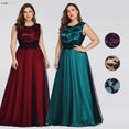 Plus Size Bridesmaid Dress Elegant A Line O Neck