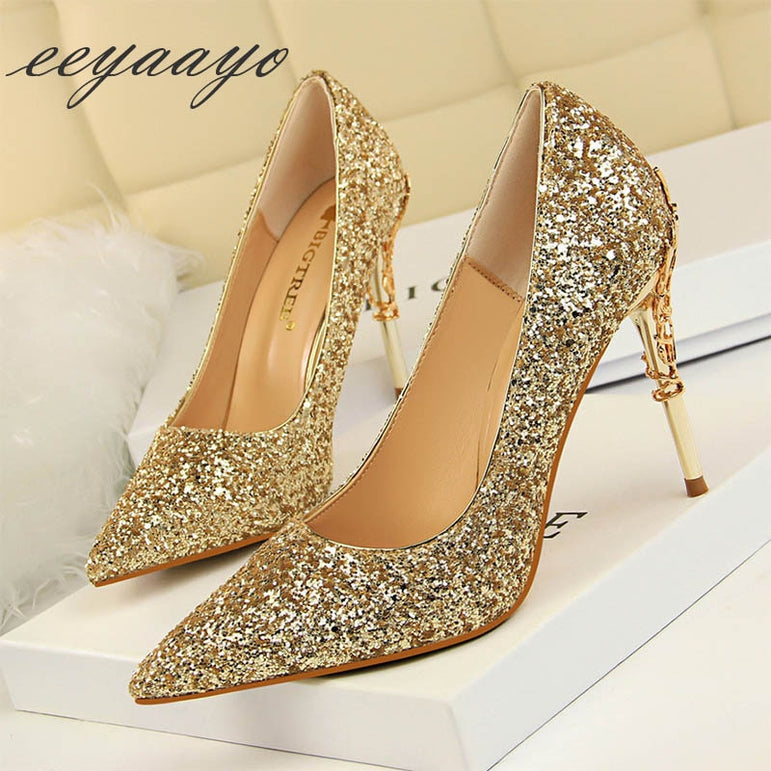 Spring High Thin Heels Pointed Toe