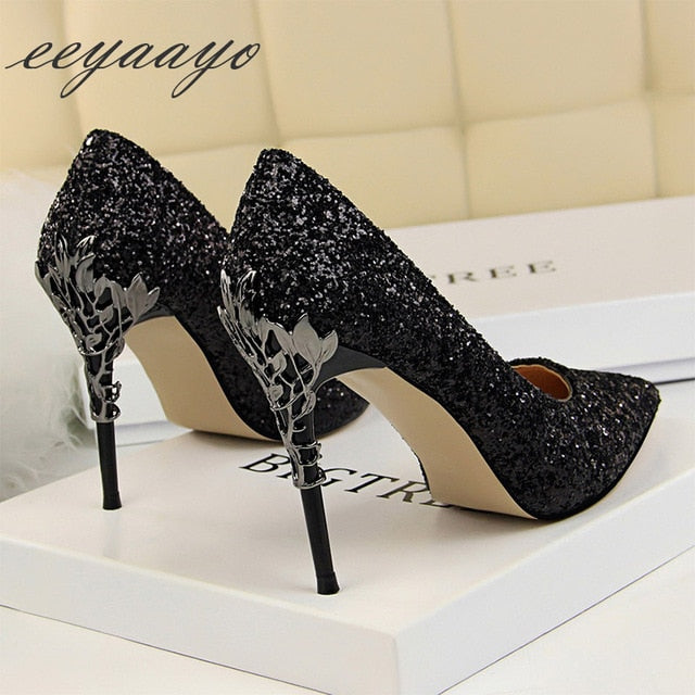 Spring High Thin Heels Pointed Toe