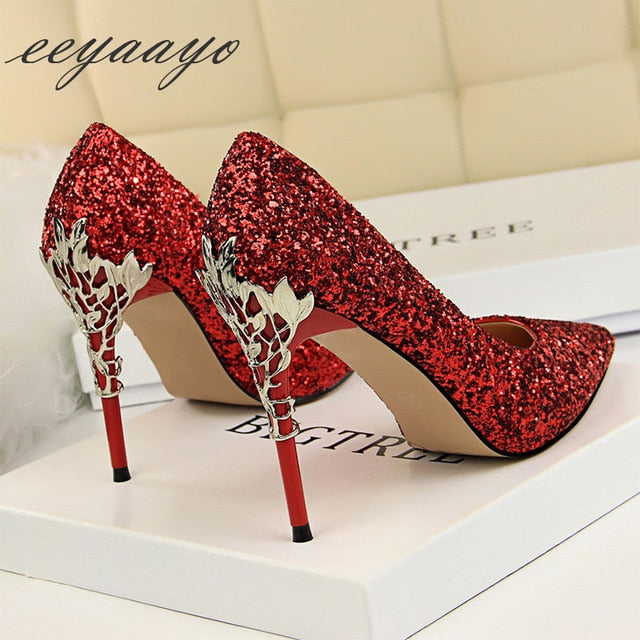 Spring High Thin Heels Pointed Toe