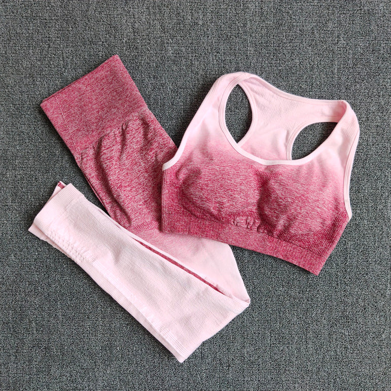 Ombre Yoga Set Sports Gym Set