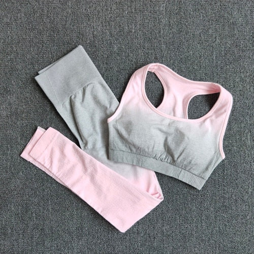 Ombre Yoga Set Sports Gym Set