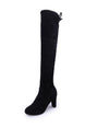 Faux Slim Sexy Over The Knee Boots