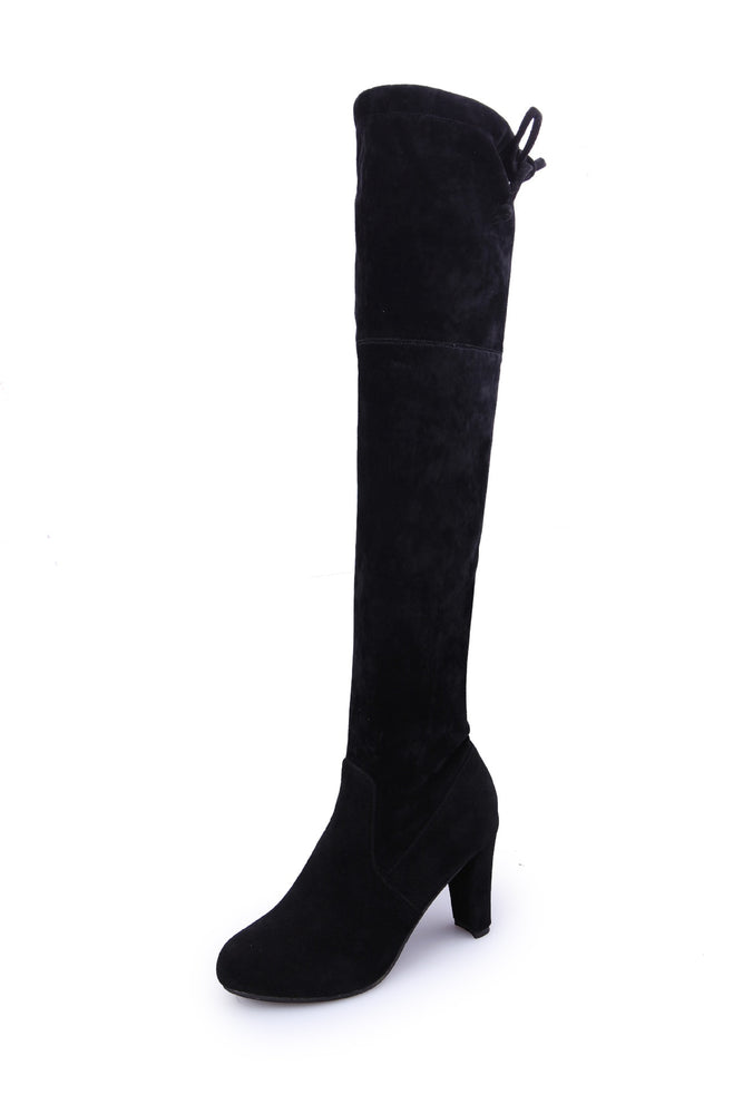 Faux Slim Sexy Over The Knee Boots