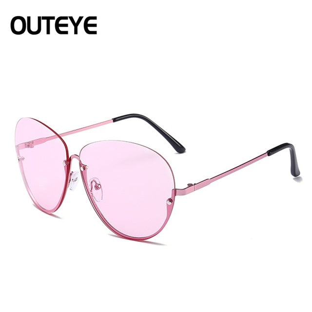 Clear Women Semi Rimless Sunglasses