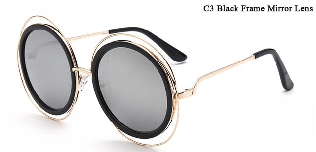 Oversized Round Brand Designer Sun Glasses