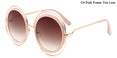 Oversized Round Brand Designer Sun Glasses