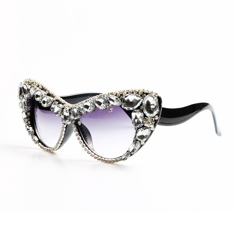 Flower Oversize Cat Eye Sunglasses