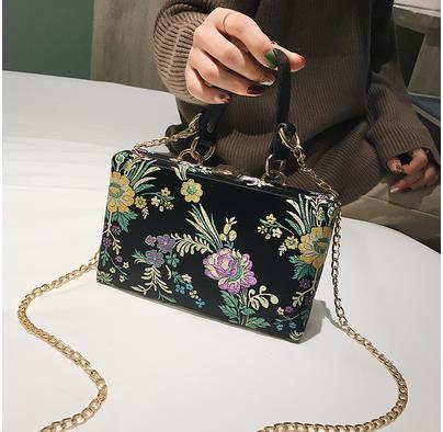 Flowers Style Fashion Party Clutch Bag