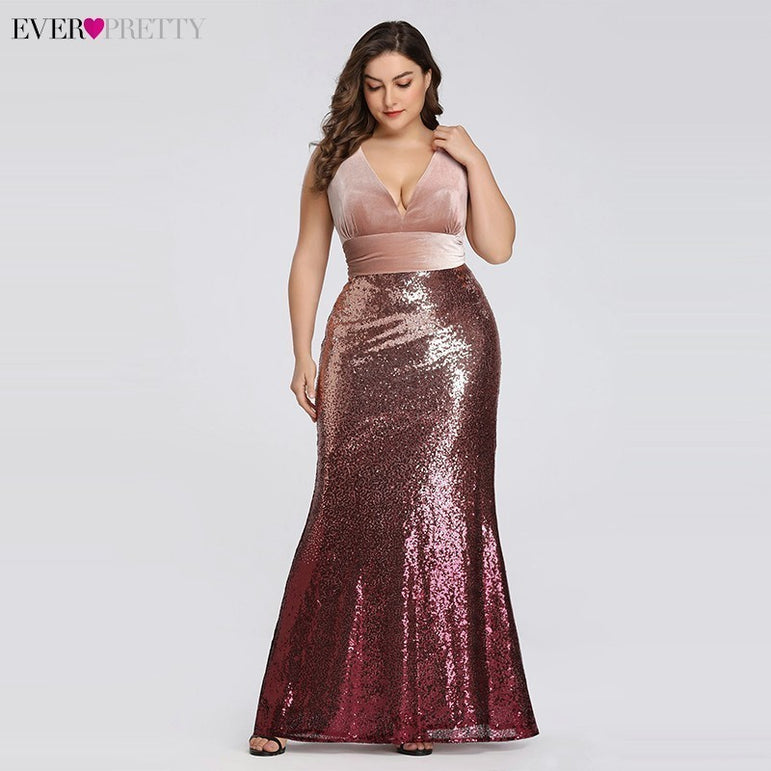 Plus Size Evening Dresses Long Pretty